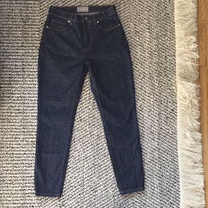 Everlane High Rise Skinny in Dark Indigo